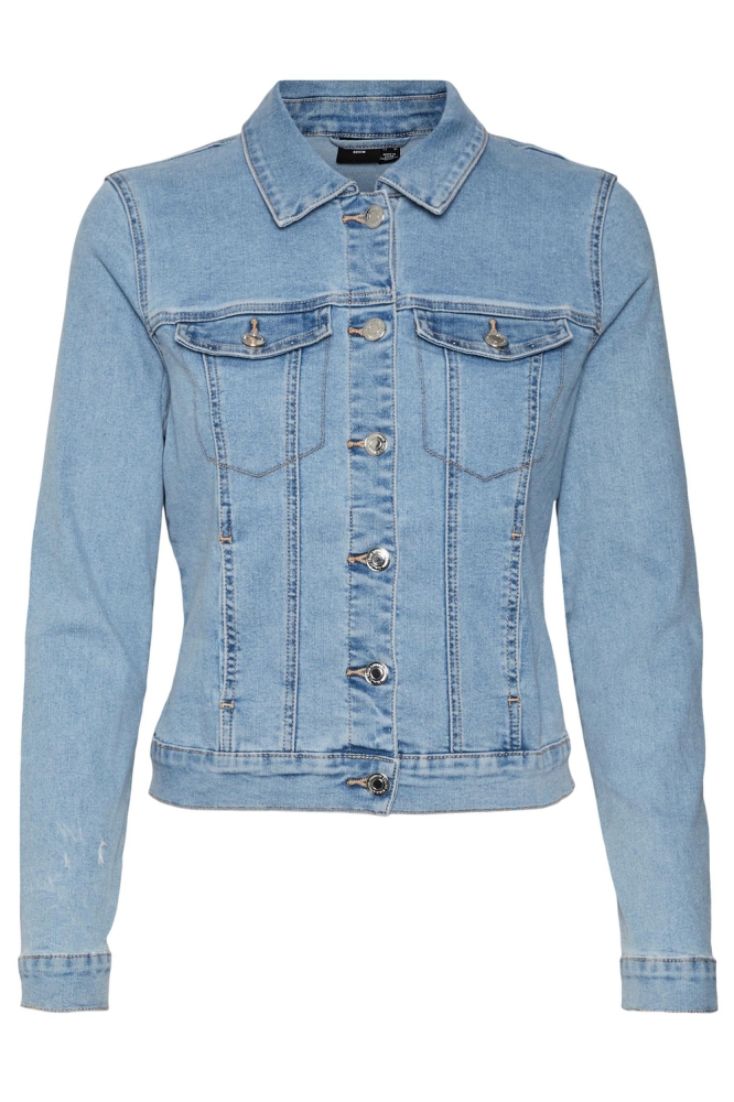 VMLUNA LS SLIM DNM JACKET MIX GA NO 10279492 Light Blue Denim